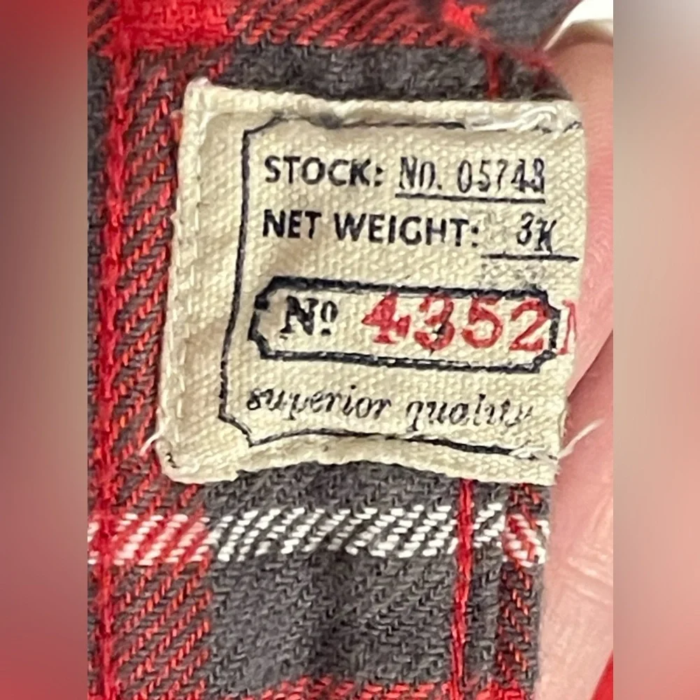 AMERICAN LIVING Long Sleeve Red Flannel Snap up Shirt Size Large - Picture 8 of 10